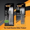 imageBIC Glide Exact Black Retractable Ballpoint Pens Fine Point 07mm 3Count Pack Ultra Smooth Writing Black PensRefillable