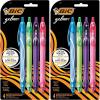 imageBIC Gelocity Quick Dry Fashion Retractable Gel Pens Medium Point 07mm 4Count Gel Pen Set Packaging May Vary4 Count Pack of 2