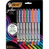 imageBIC Gelocity Smooth Stic Gel Pen Medium Point 07mm Assorted Colors 8Count Vibrant and Smooth Gel Ink Pens
