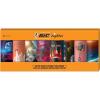 imageBIC Pocket Lighter Special Edition Out of This World Collection Assorted Unique Lighter Designs 8 Count Pack of Lighters