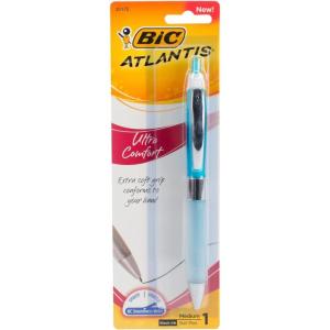 imageBIC Glide Ultra Comfort Retractable Ballpoint Pens Medium Point 10mm Black Assorted Barrel Colors 1Count Pack1 Count Pack of 1