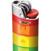 imageBIC Maxi Pocket Lighter Special Edition Pride Collection Assorted Unique Lighter Designs 8 Count Tray of Lighters