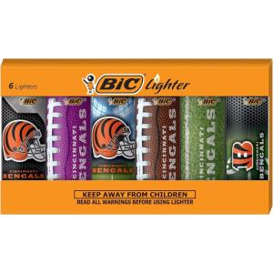 imageBIC Special Edition Cincinnati Bengals Series Lighters Assorted 6Pack