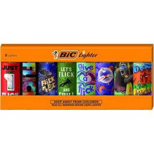 imageBIC Special Edition Flick My BIC Series Lighters Set of 8 Lighters