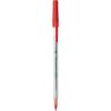 imageBIC Ecolutions Round Stic Ballpoint Pens Medium Point 10mm 50Count Pack Blue Ink Pens Made from 97 Recycled PlasticRed