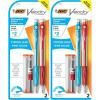 imageBIC Velocity Strong Lead Mechanical Pencils With Colorful Barrel Thick Point 09mm 4Count Pack Mechanical Pencils With Erasers2 Count Pack of 2