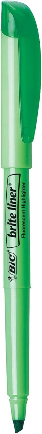imageBIC Brite Liner Chisel Tip Highlighters LongLasting 5Count in Assorted Colors for School SuppliesAssorted New