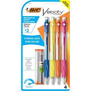 imageBIC Velocity Original Mechanical Pencil Medium Point 07mm 4Count Pack of 64 Count Pack of 6