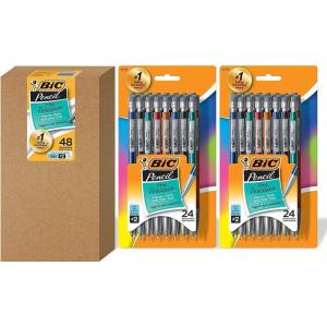 imageBIC XtraPrecision Mechanical Pencil Metallic Barrel Fine Point 05mm 48Count24 Count Pack of 2