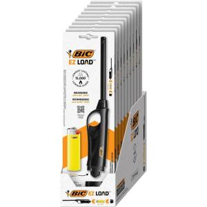 imageBIC EZ Load Lighter Reloadable Multi Purpose Lighter Pack with 10 BIC EZ Load Long Lighter Shell and 10 BIC Maxi Pocket Lighters 10Pack Colors May Vary Assorted
