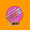imageBIC Fine Writing Ballpoint Pen Thin Crystal Blue and Black 2 Count