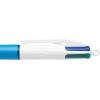 imageBIC 4Color Original Retractable Ballpoint Pens with Assorted Ink 10 mm Medium Point 2Count Pack