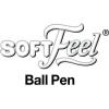 imageBIC Soft Feel Retractable Ball Pen Medium Point 10mm Blue Ink 2DOZEN SCSM11BE