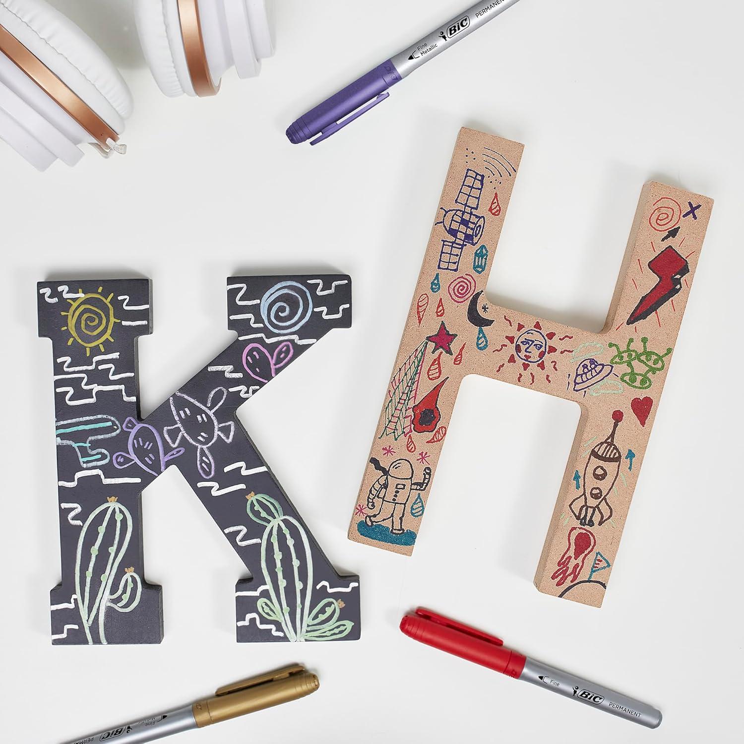 imageBIC Intensity Black Permanent Markers Fine Point 200Count Pack of Black Markers With NonSlip Grip for Comfort and ControlRed Ink Markers