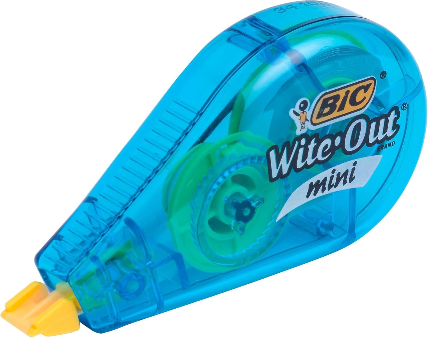 imageBIC WiteOut Brand Mini Correction Tape 164 Feet 6Count Pack of White Correction Tape Compact Tape Office or School Supplies