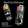 imageBIC Intensity 2 in 1 Dual Tip Fineliner Pens Fine Tip 07mm and Flexible Brush 37mm Assorted Colors 12Count Pack1 Count Pack of 6