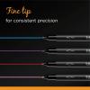 imageBIC Intensity 2 in 1 Dual Tip Fineliner Pens Fine Tip 07mm and Flexible Brush 37mm Assorted Colors 12Count Pack12 Count Pack of 1