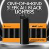 imageBIC Maxi Pocket Lighters Safe and Reliable LongLasting Pocket Lighters for Holiday and Everyday Use All Black 8Pack