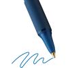 imageBIC Soft Feel Blue Retractable Ballpoint Pens Medium Point 10mm 36Count Pack Blue Pens With SoftTouch Comfort GripBlue