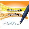 imageBIC Soft Feel Blue Retractable Ballpoint Pens Medium Point 10mm 36Count Pack Blue Pens With SoftTouch Comfort GripBlue