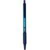 imageBIC Soft Feel Blue Retractable Ballpoint Pens Medium Point 10mm 36Count Pack Blue Pens With SoftTouch Comfort GripBlue