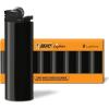 imageBIC Maxi Pocket Lighters Safe and Reliable LongLasting Pocket Lighters for Holiday and Everyday Use All Black 8Pack