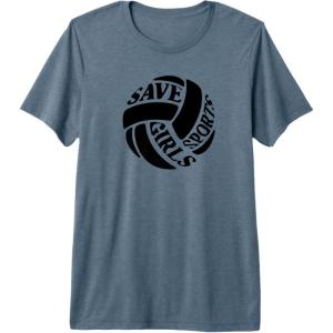 imageSave Girls Sports Volleyball Premium TShirtSlate Grey