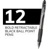 imageBIC Atlantis Velocity Bold Retractable Ball Pen Bold Point 16mm Black 12Count Pack of 181