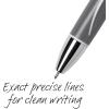 imageBIC Glide Exact Black Retractable Ballpoint Pens Fine Point 07mm 12Count Pack Ultra Smooth Writing Black Pens1