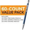 imageBIC Mechanical Pencil Variety Pack Number 2 Mechanical Pencils With Erasers Fine Point 05mm Medium Point 07mm and Thick Point 09mm 60 Count Bulk Mechanical Pencils for School or Work3