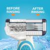 imageBIC EasyRinse Sensitive AntiClogging Mens Disposable Razors Clinically Proven for Sensitive Skin Shaving Razors With 4 Blades 6 CountAssorted
