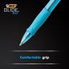 imageBIC Glide Bold Retractable Ball Pen Bold Point 16mm Blue 12Count Rubber Grip for Comfortable Writing CasePack of 18 216 Count Total