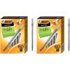 imageBIC Round Stic Xtra Life Ballpoint Pens Medium Point 10mm Black 60Count Pack Flexible Round Barrel For Writing Comfort GSM609BLK  Pack of 2120 Count Pack of 1