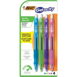 imageBic RLCAP41AST Multi Color Bic Gelocity Fashion Pen 4 Pack