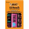 imageBIC EZ Reach Candle Lighter The Ultimate Lighter with Wand for Candles Wine Assorted Designs 6 Count Pack of Lighters