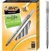imageBIC Round Stic Xtra Life Black Ballpoint Pens Medium Point 10mm 216Count Pack of Bulk Pens Flexible Round Barrel for Writing Comfort No 1 Selling Ballpoint Pens1 Count Pack of 1296